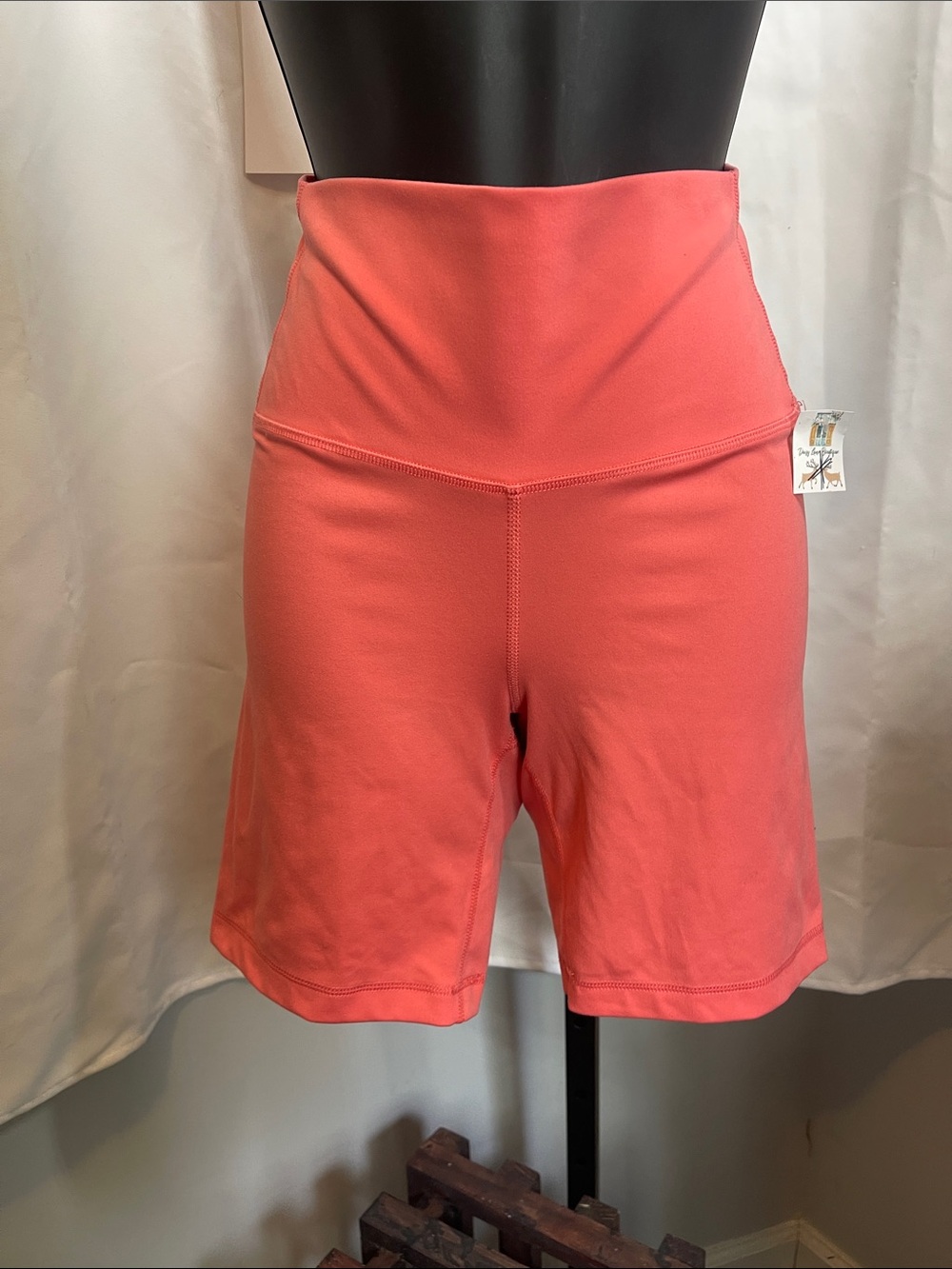 Yogalicious Coral High-Rise Bike Shorts